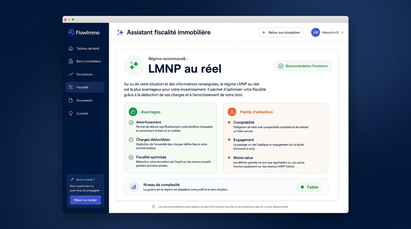 Assistant fiscalité FlowImmo